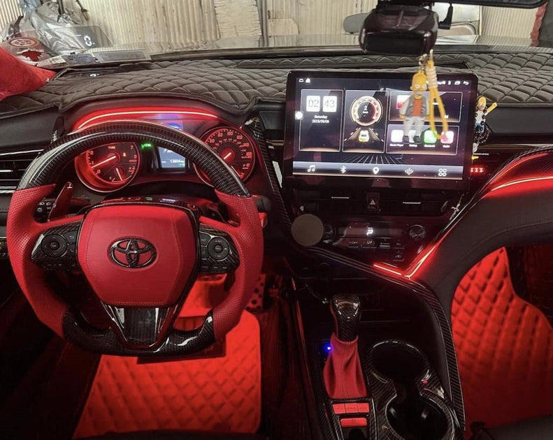 thumbnail image 2 of DashMat Dashboard Cover For Toyota Camry 2018-2024 - Red Border, Anti-Scratch, Fade Resistant 2 of 6