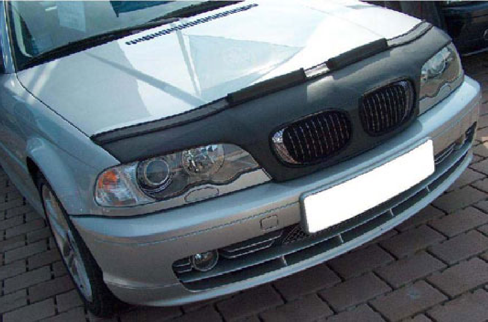 HOOD BRA Front End Nose Mask Compatible with BMW 3 E46 1998-2007 Bonnet Bra  STONEGUARD PROTECTOR TUNING