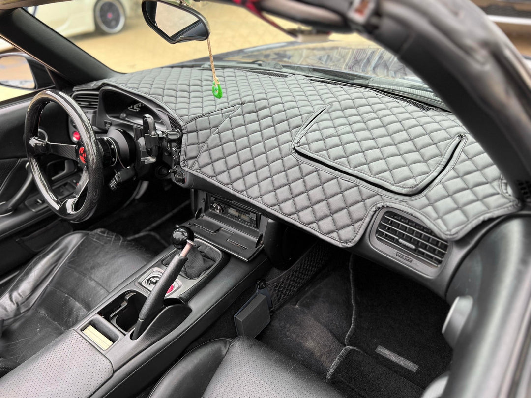 S2000 助手席ダッシュカバー 助手席にグローブボックス代わりのネットを装着（ホンダ S2000