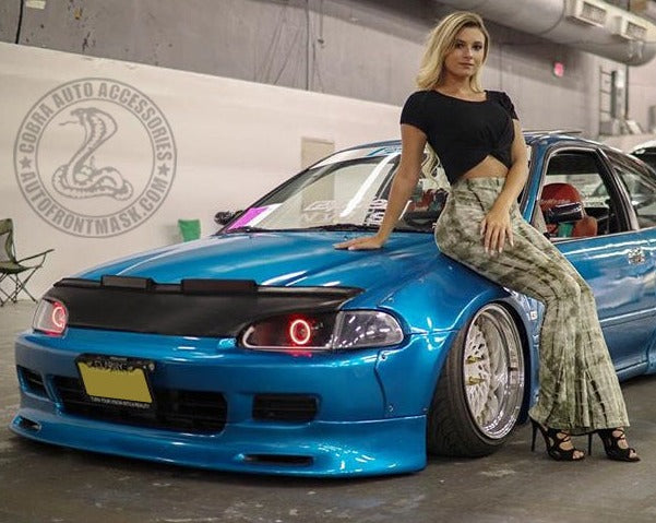 Cobra Auto Accessories - #Honda #Civic #Eg Rocking Our Civic Embroidered Hood  Bra! Check Out Our  Store  Don't  See Your Car? Want A Custom Hood Mask (Bra)? Let