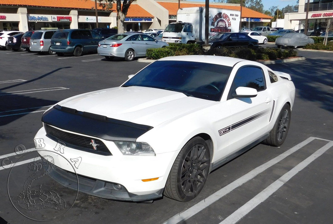 LeBra Full Front Mask Cover Bra For 2010-2012 Ford Mustang GT (exc. GT500) – Black Vinyl