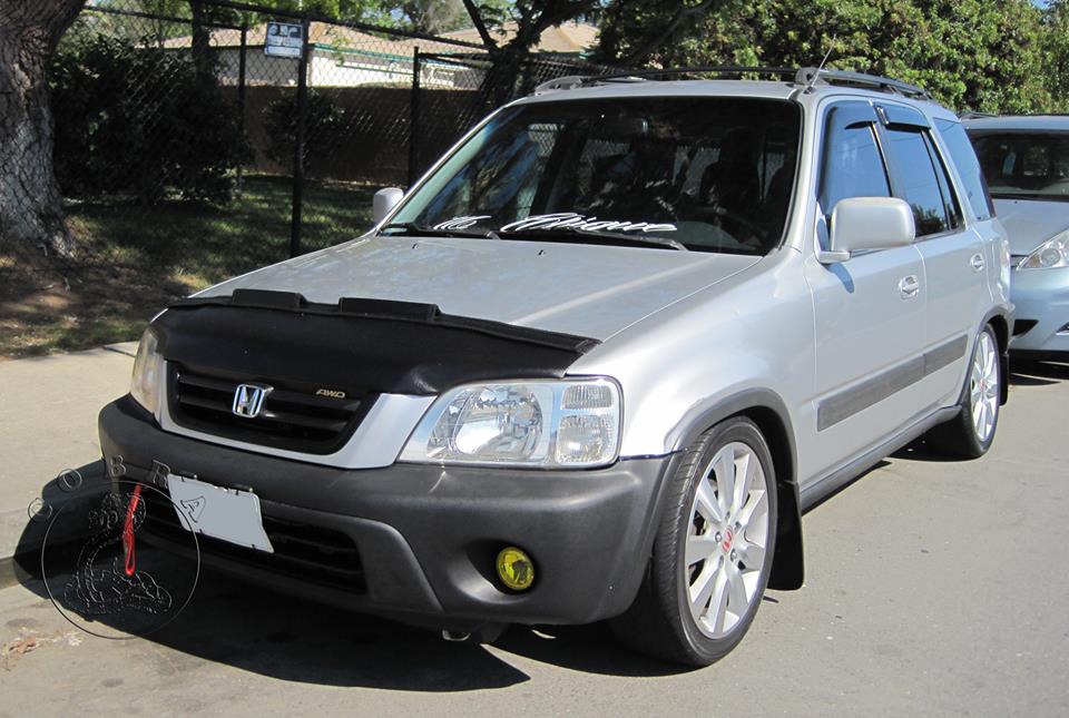LeBra Front End Mask Cover Bra – Fits HONDA CR-V CRV 1997-2001, Black Leather Grain Vinyl