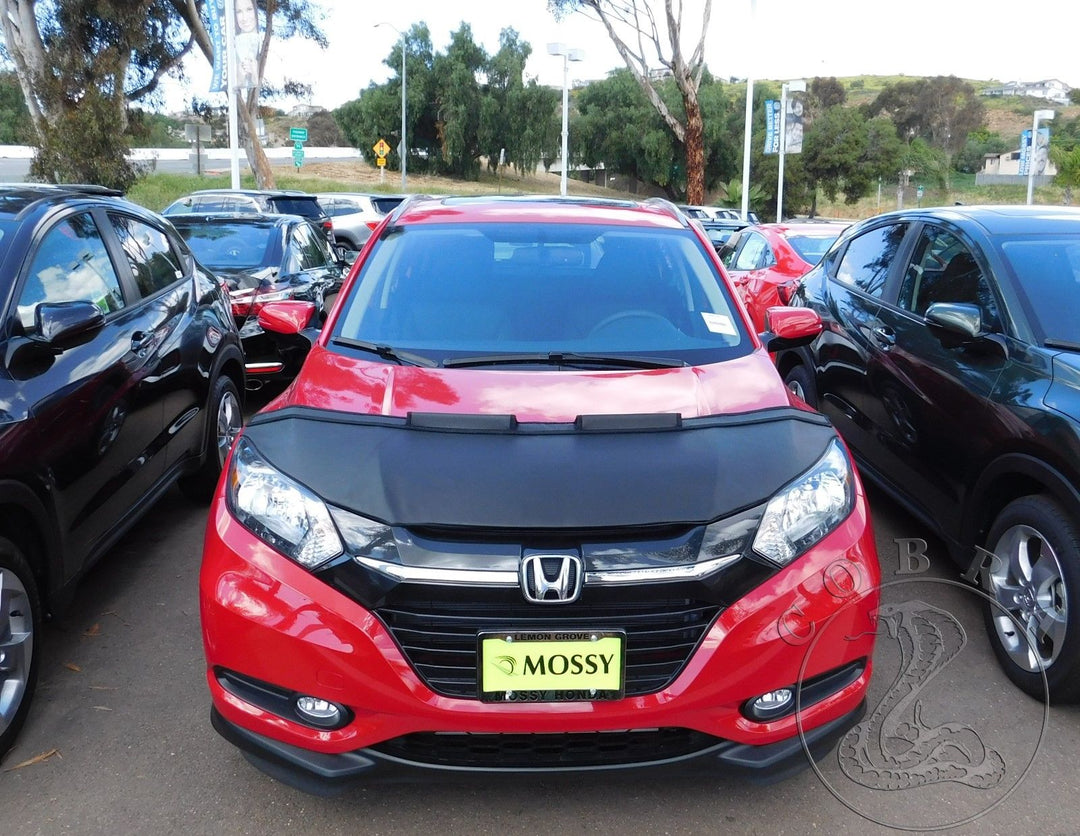 Lebra Hood Protector Mini Mask For Honda CR-V 2017-2019 - Black Vinyl Hood Bra